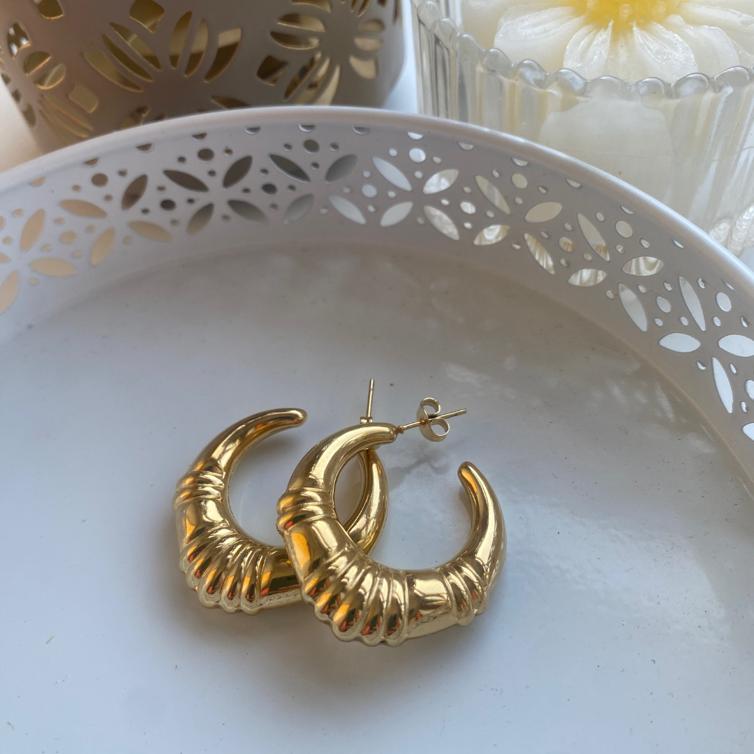 PENDIENTES ACERO RUSTI