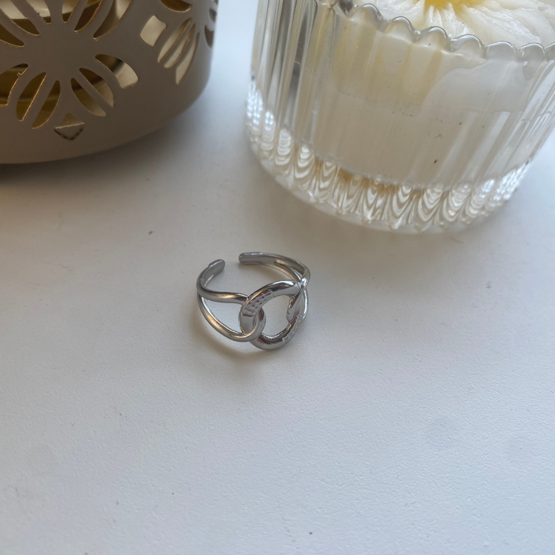 ANILLO ACERO CIRCULOS