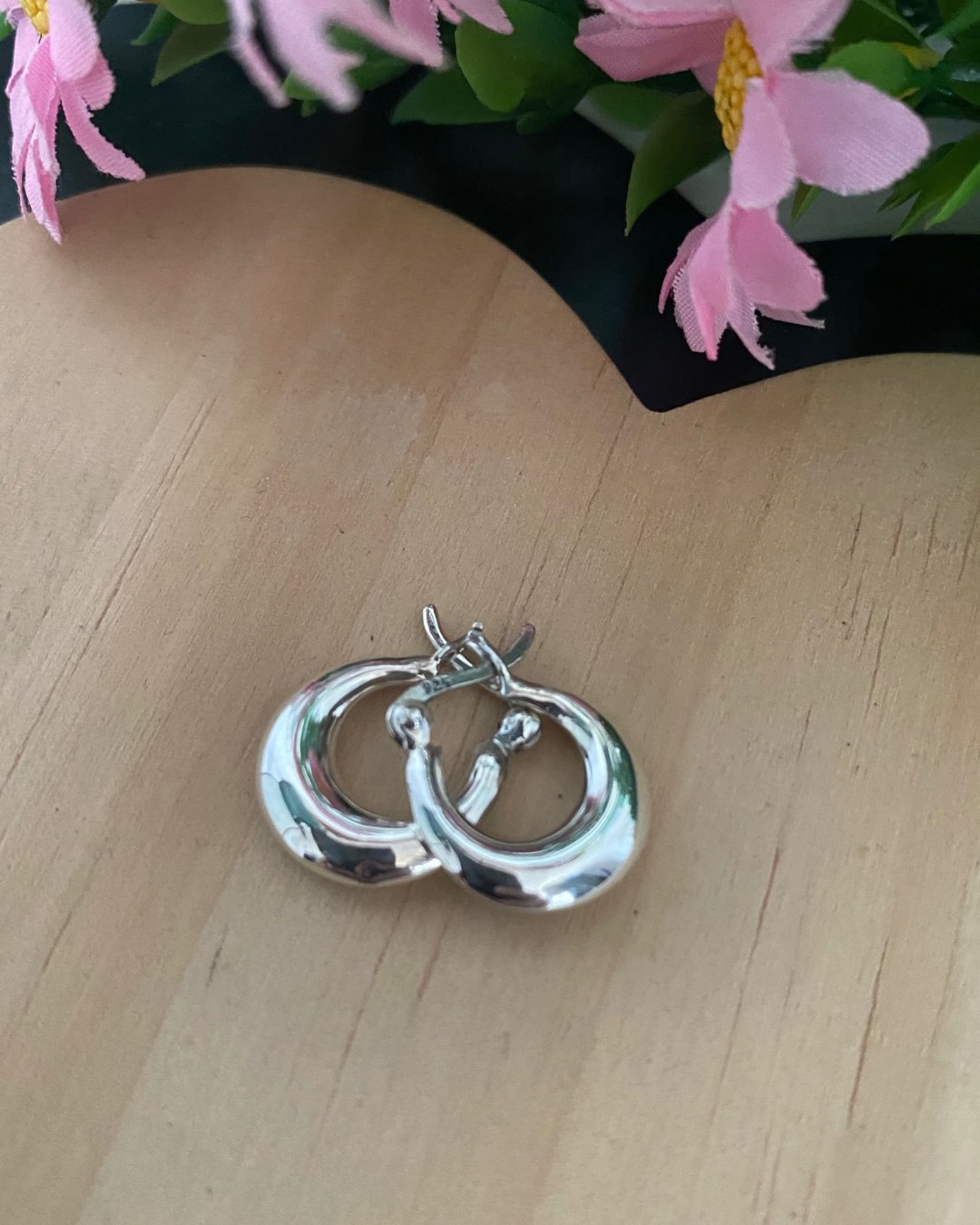 PENDIENTES ARO GLOBO PLATA DE LEY