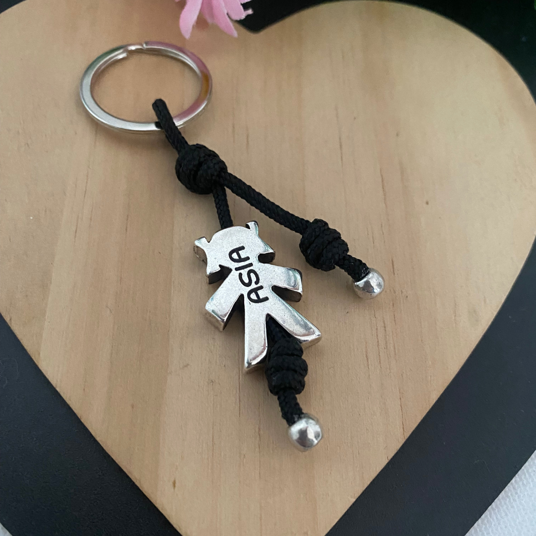 LLAVERO SILUETA BAÑO PLATA