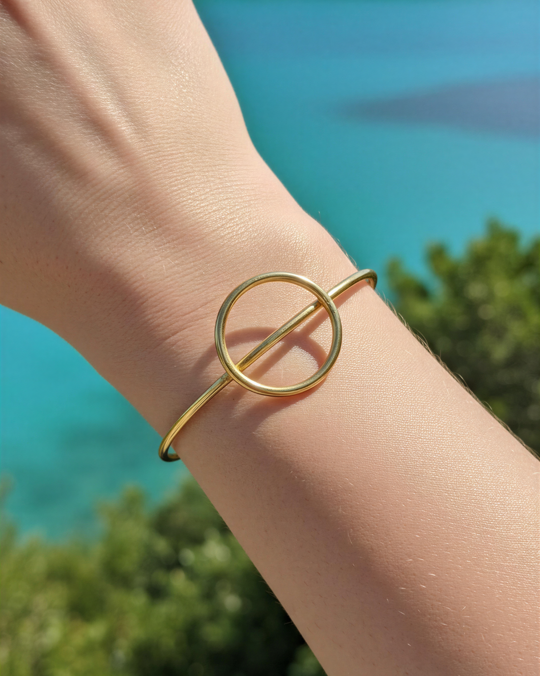 BRAZALETE ANELÚN LATÓN BAÑO ORO