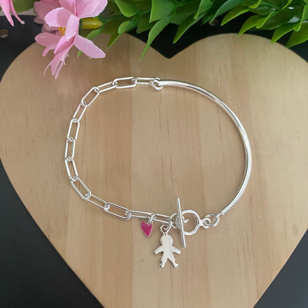 PULSERA AMA PLATA LEY