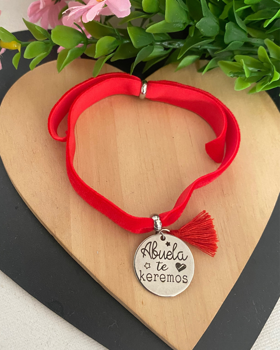 PULSERA TERCIOPELO ACERO