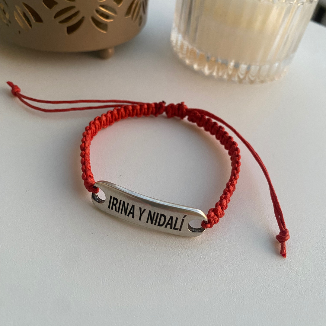 PULSERA ESCLAVA CORDÓN BAÑO PLATA