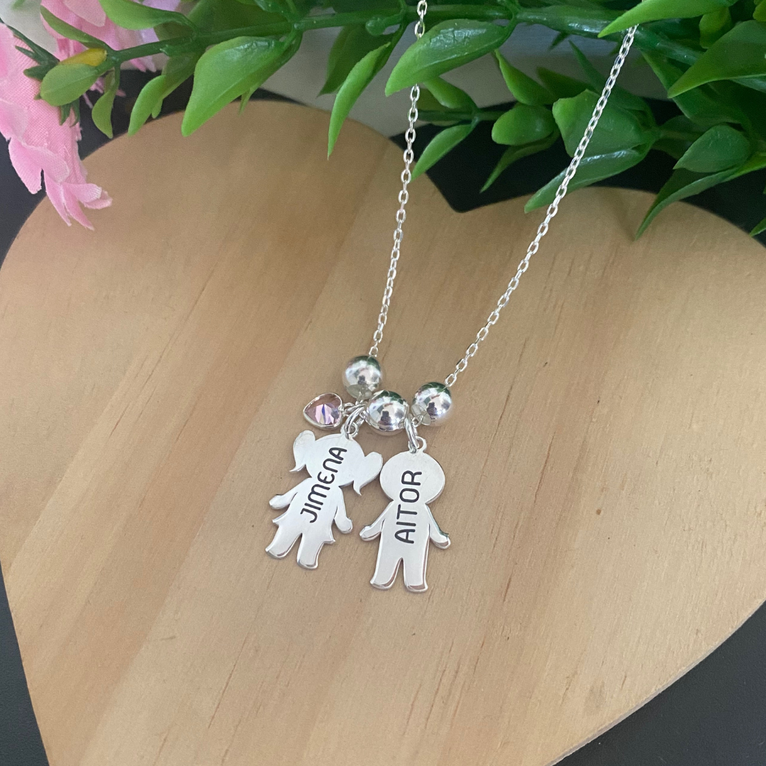 COLGANTE NIÑOS PLATA LEY