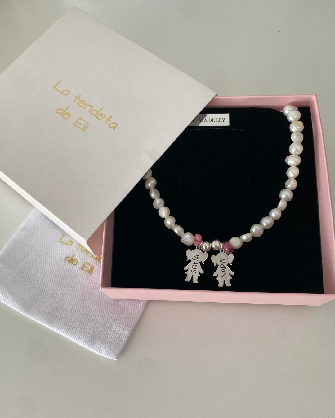 COLLAR PLATA DE LEY Y PERLAS