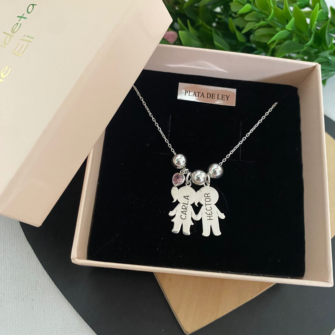 COLGANTE NIÑOS PLATA LEY