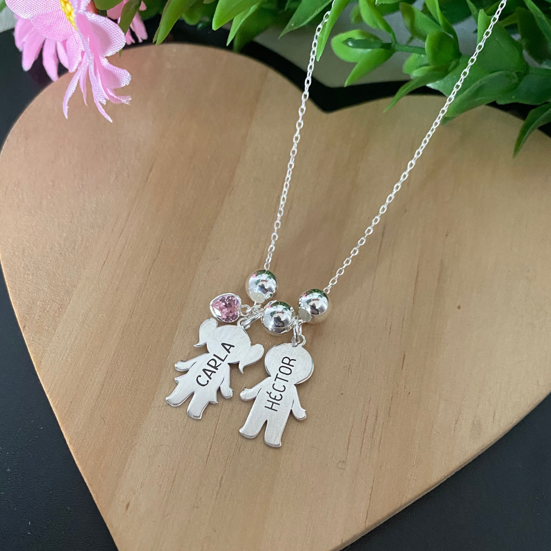 COLGANTE NIÑOS PLATA LEY