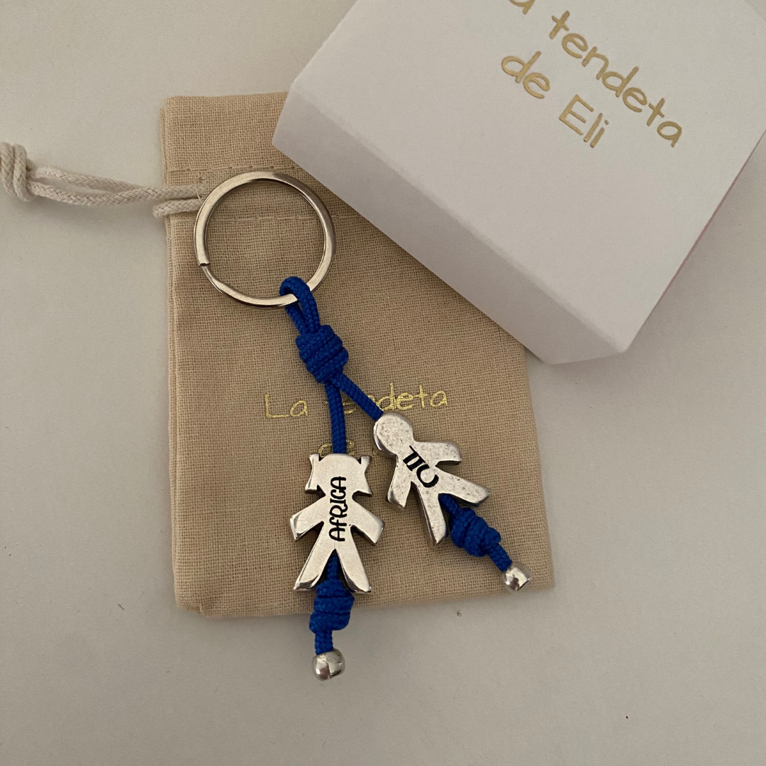 LLAVERO SILUETA BAÑO PLATA