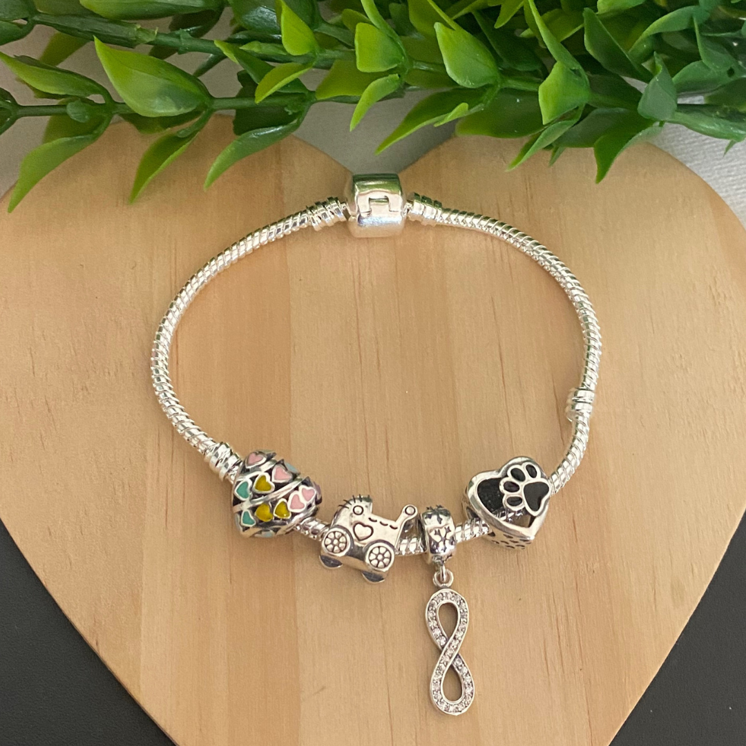 CORAZÓN HUELLA PERRO PLATA DE LEY