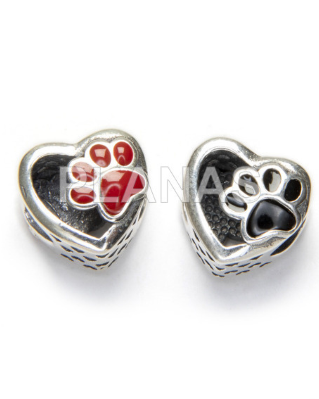 CORAZÓN HUELLA PERRO PLATA DE LEY