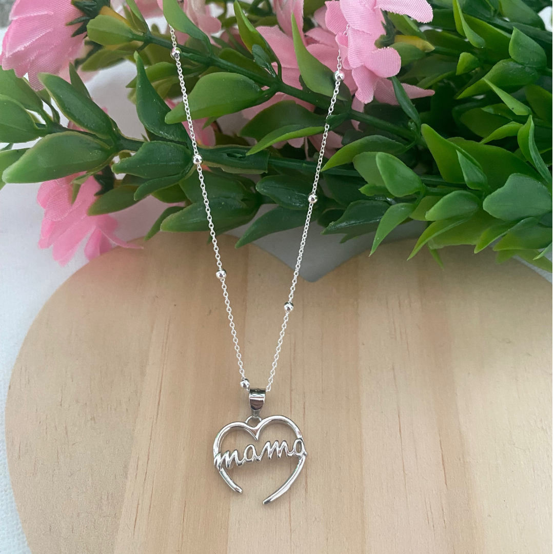 GARGANTILLA LOVE MAMA PLATA LEY