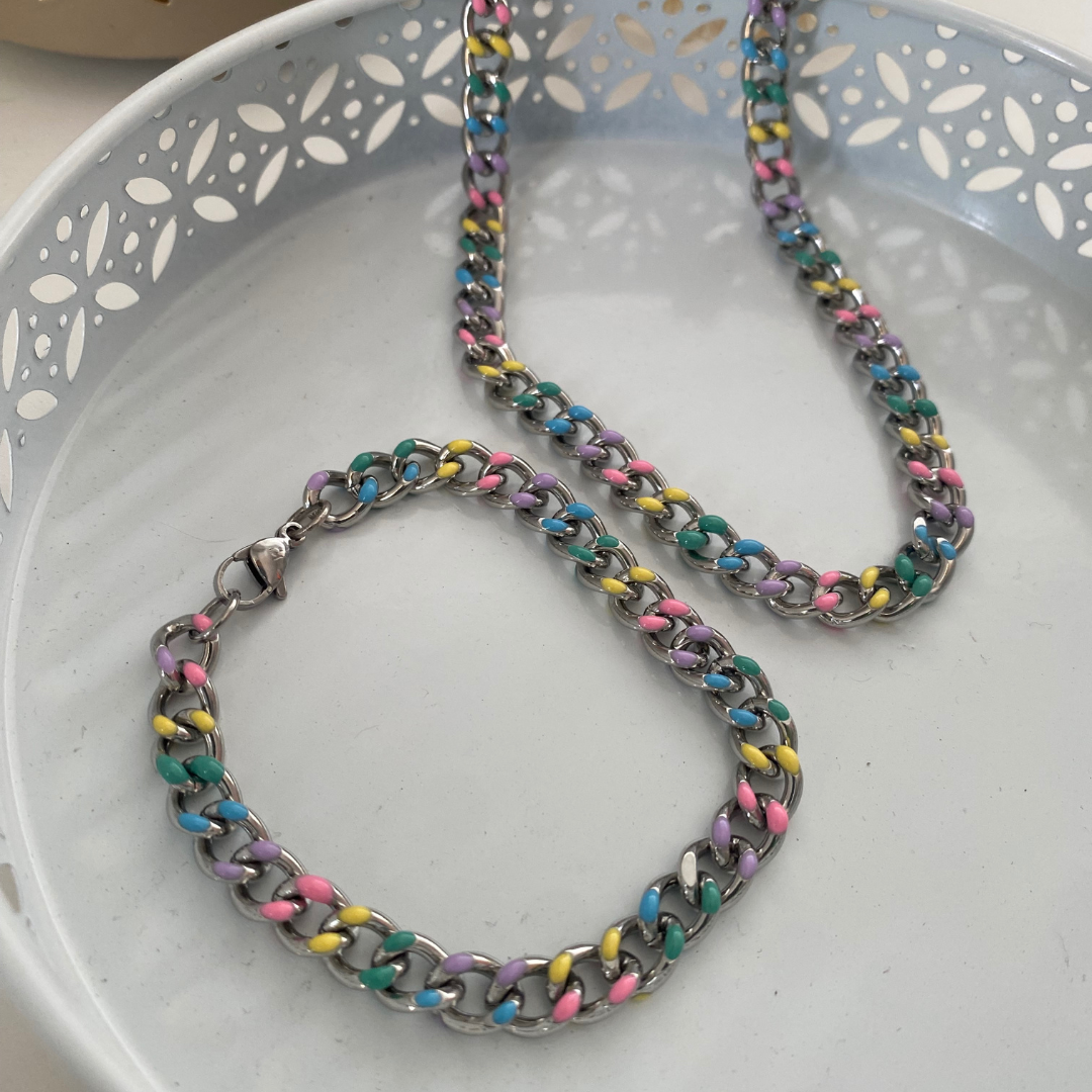 CONJUNTO COLORES ACERO