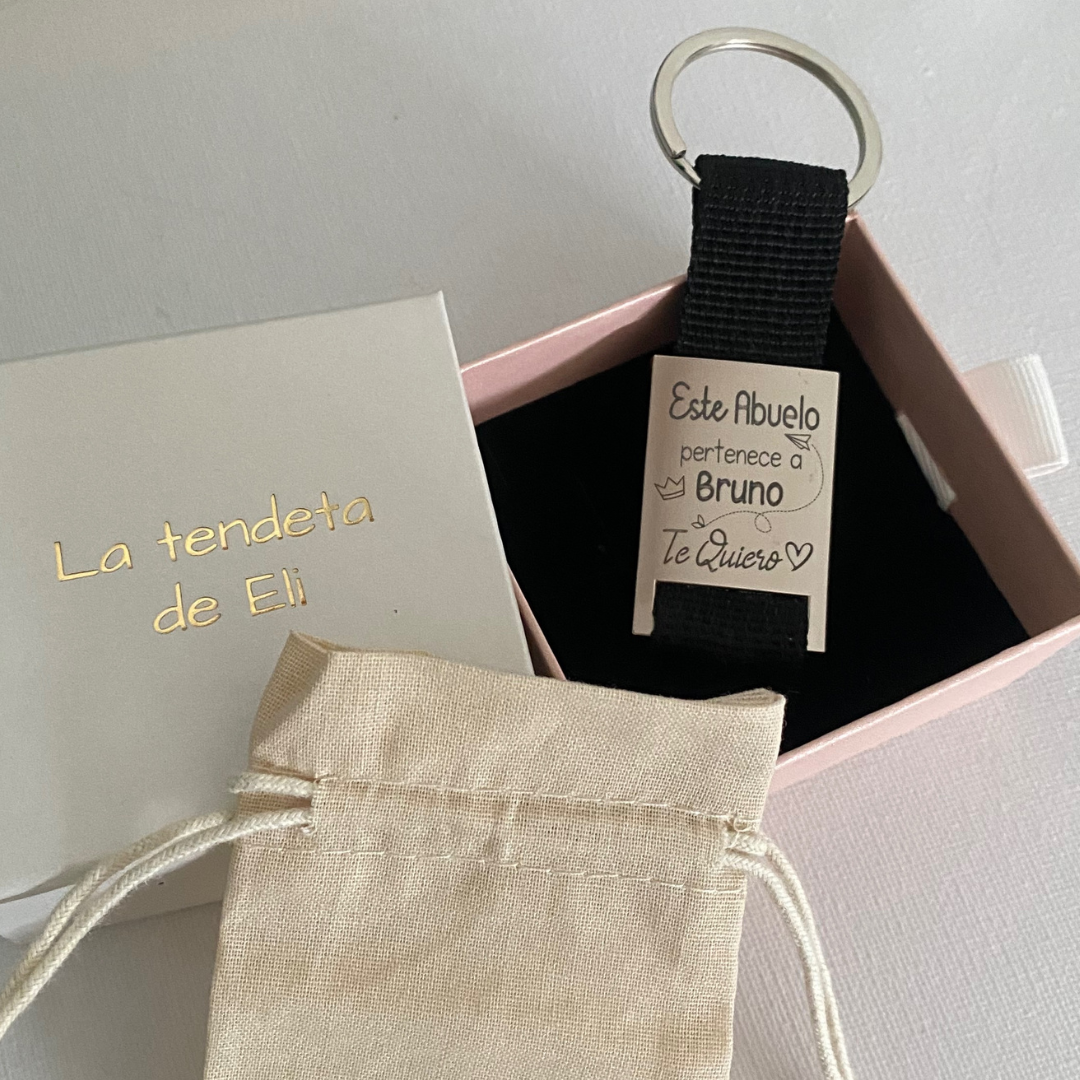 LLAVERO CORREA BAÑO PLATA