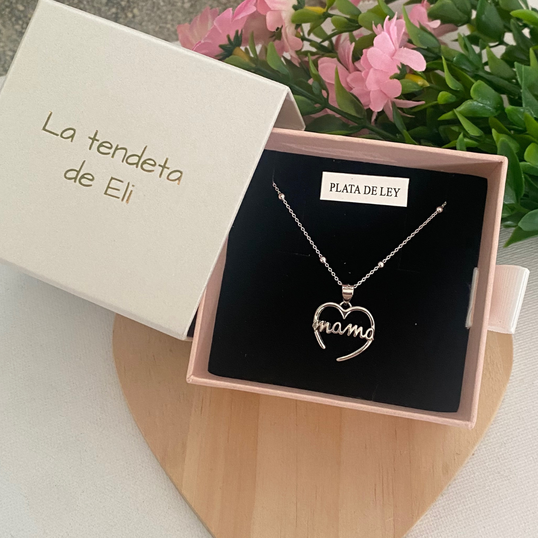 GARGANTILLA LOVE MAMA PLATA LEY