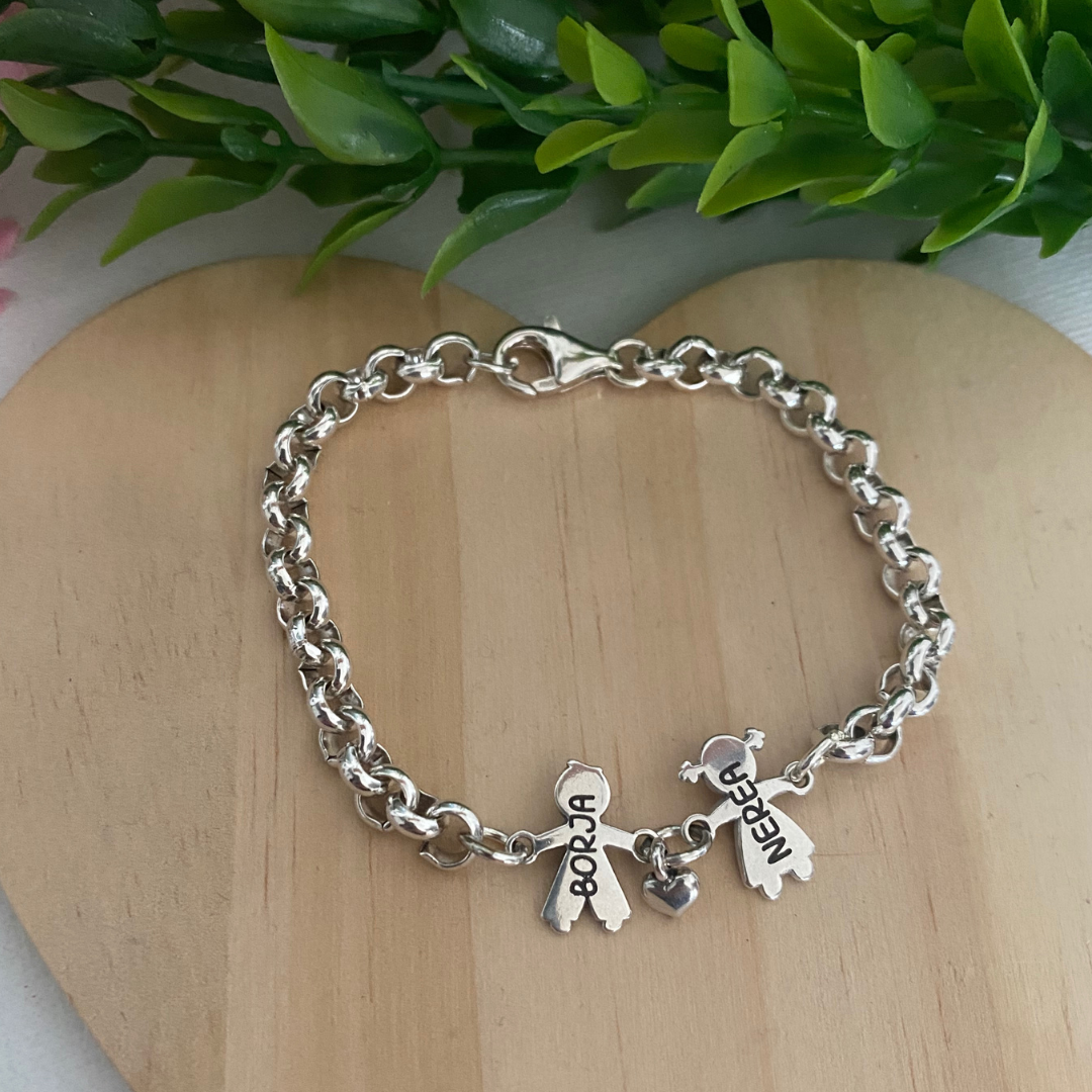 PULSERA NINA BAÑO PLATA