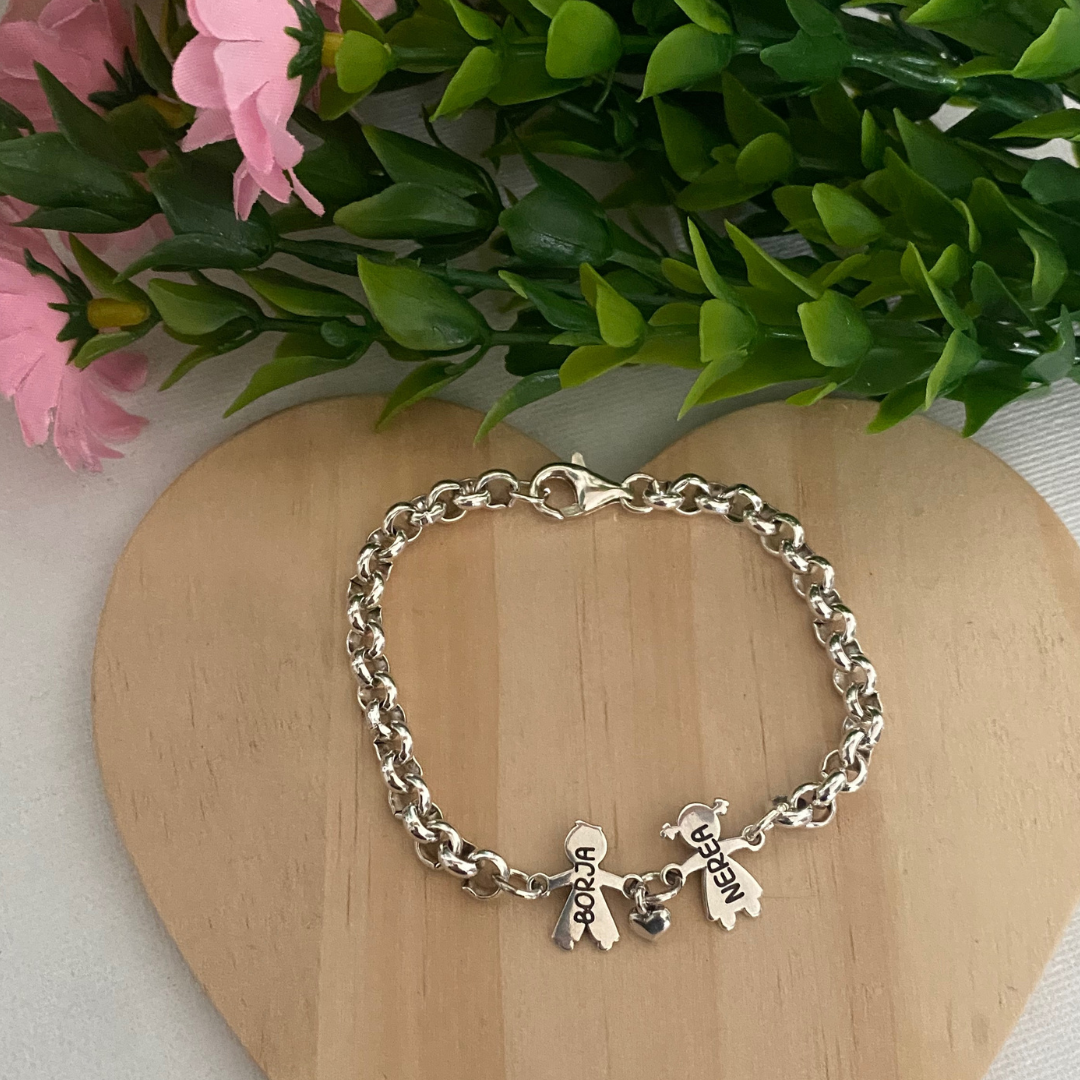PULSERA NINA BAÑO PLATA