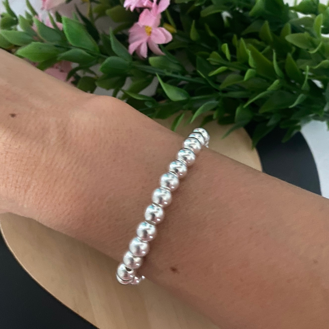 PULSERA BOLAS PLATA DE LEY