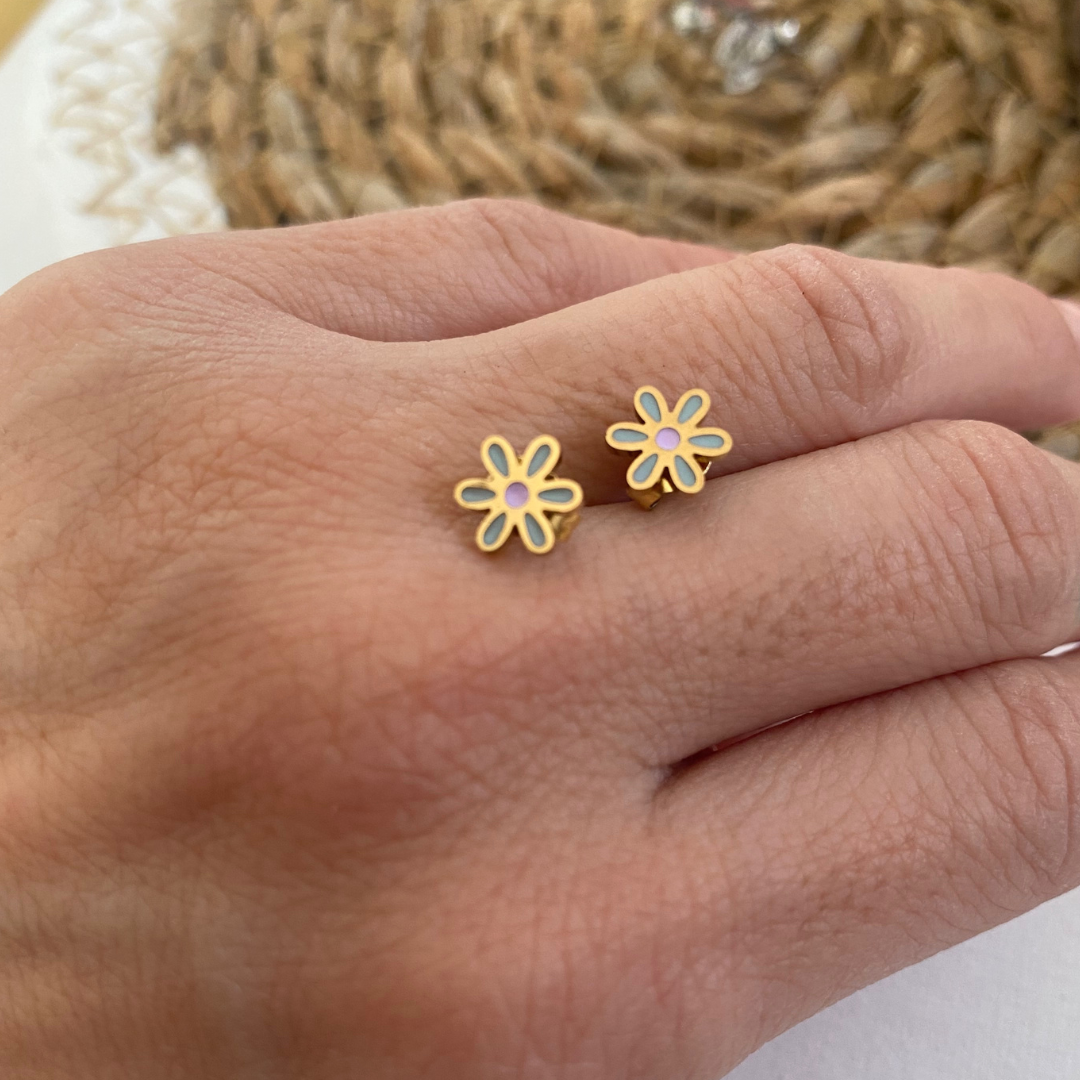 PENDIENTES FLOR