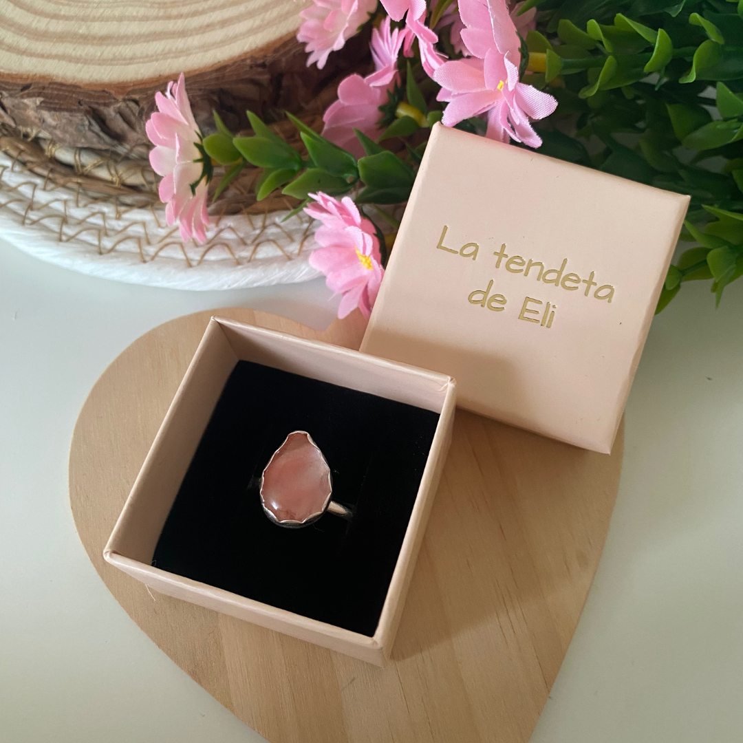 ANILLO PLATA LEYY PIEDRA NATURAL