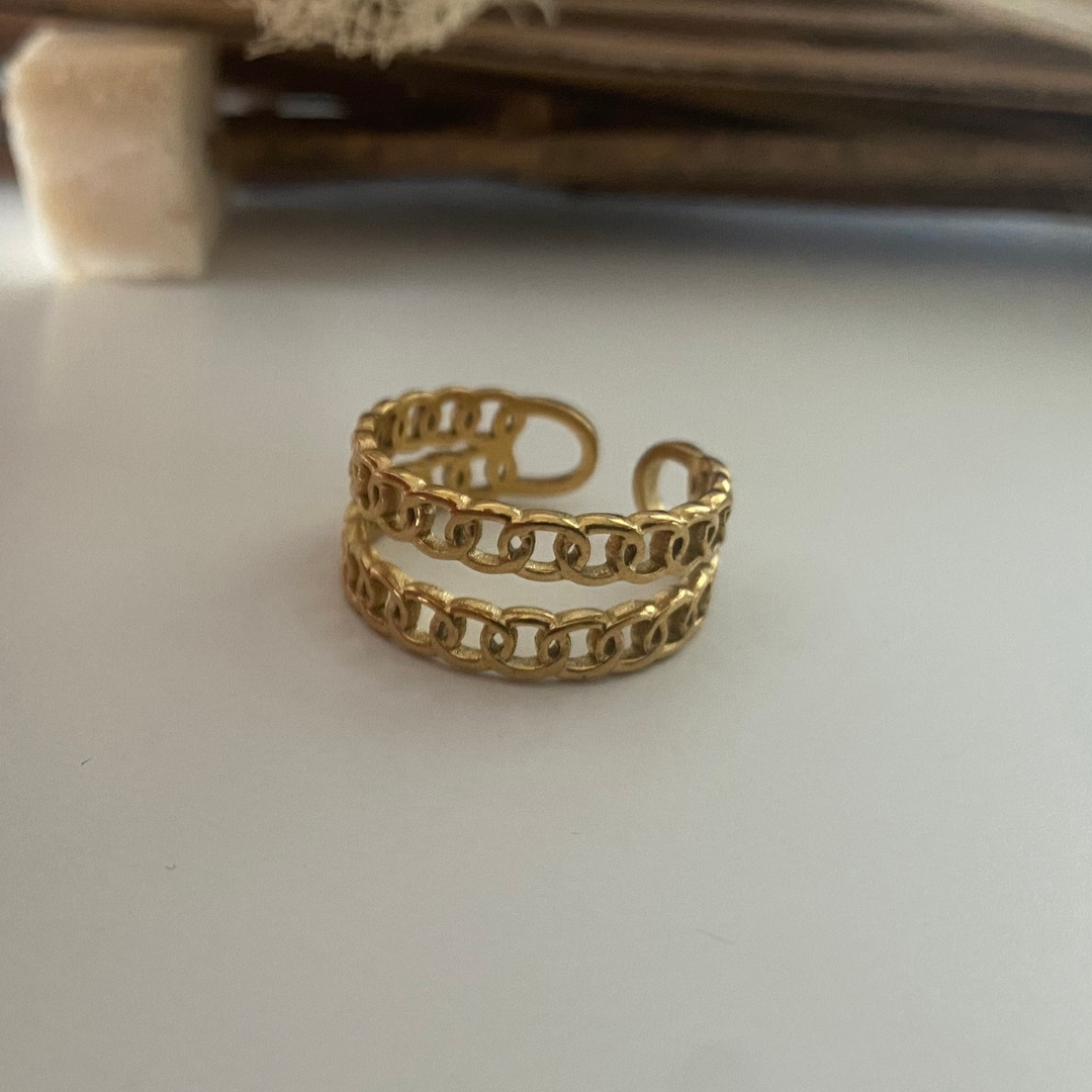 ANILLO DOBLE ACERO