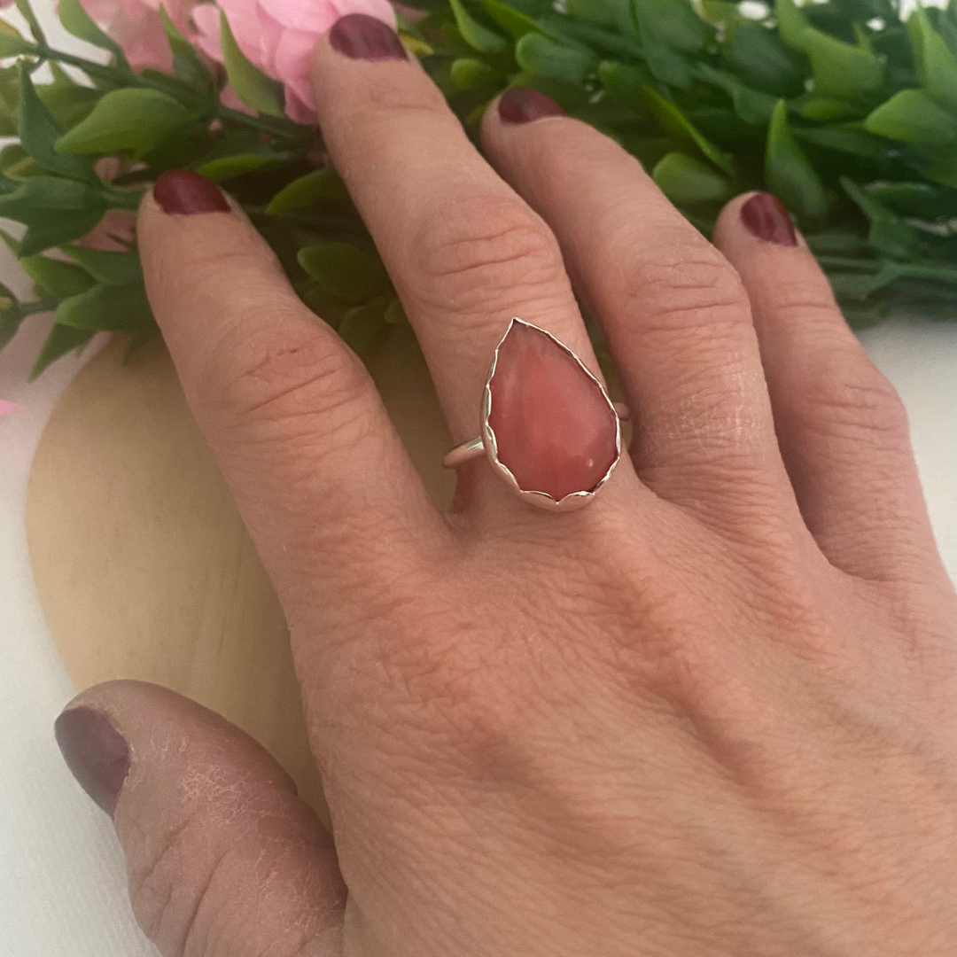 ANILLO PLATA LEYY PIEDRA NATURAL