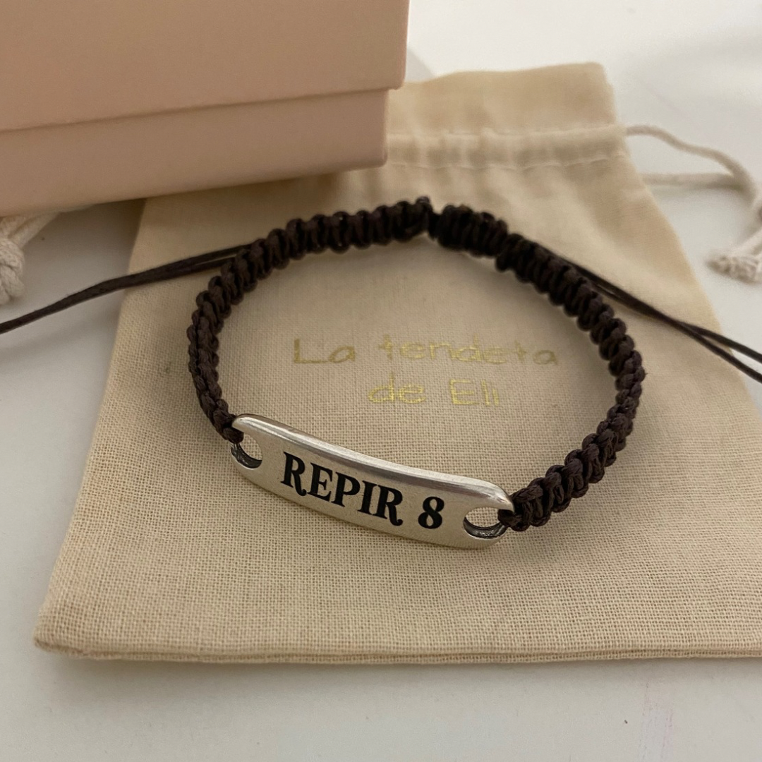 PULSERA ESCLAVA CORDÓN BAÑO PLATA