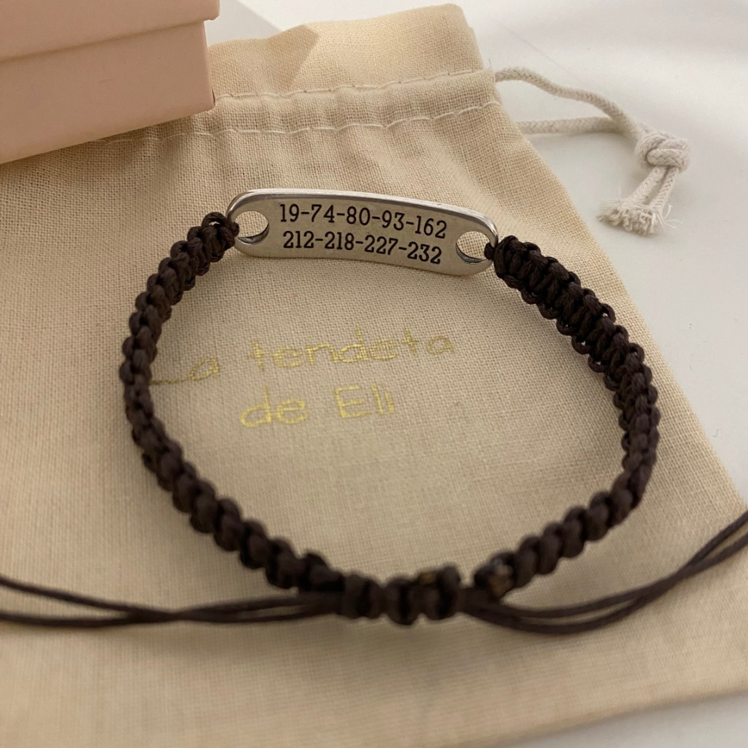 PULSERA ESCLAVA CORDÓN BAÑO PLATA