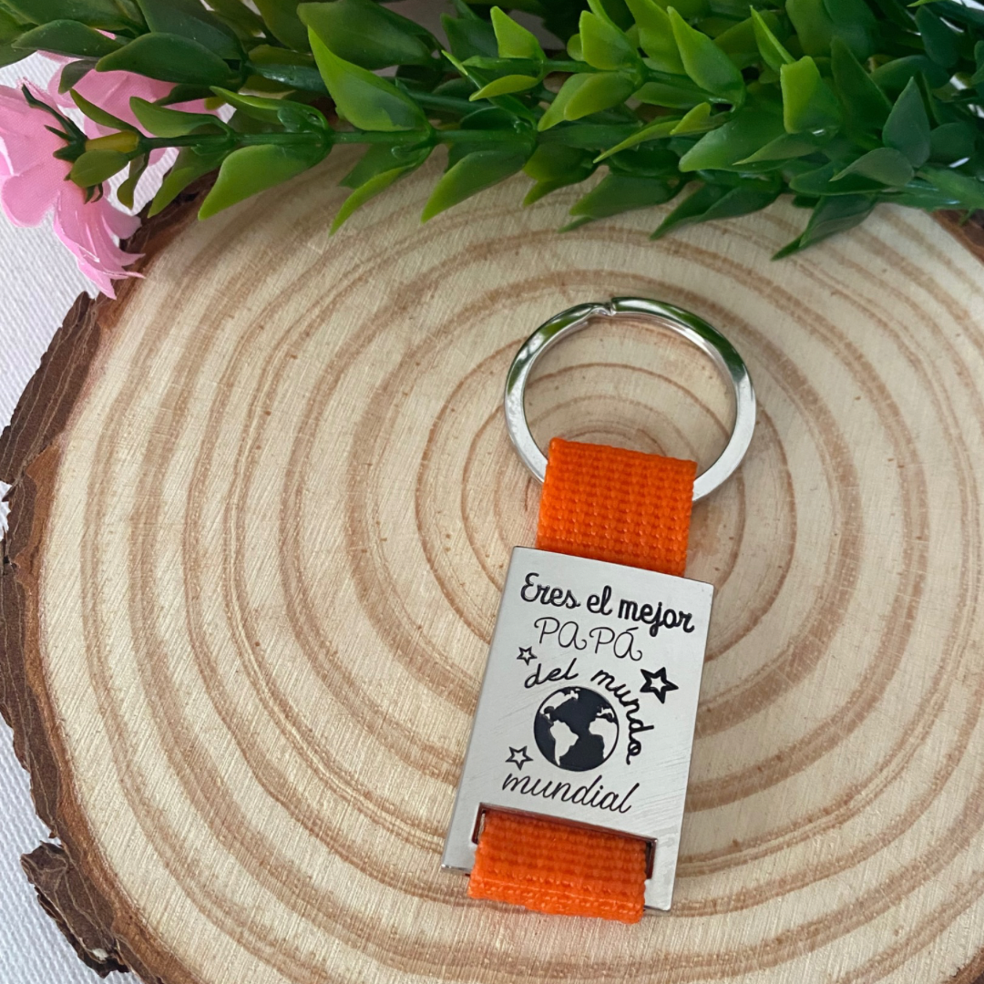 LLAVERO CORREA BAÑO PLATA