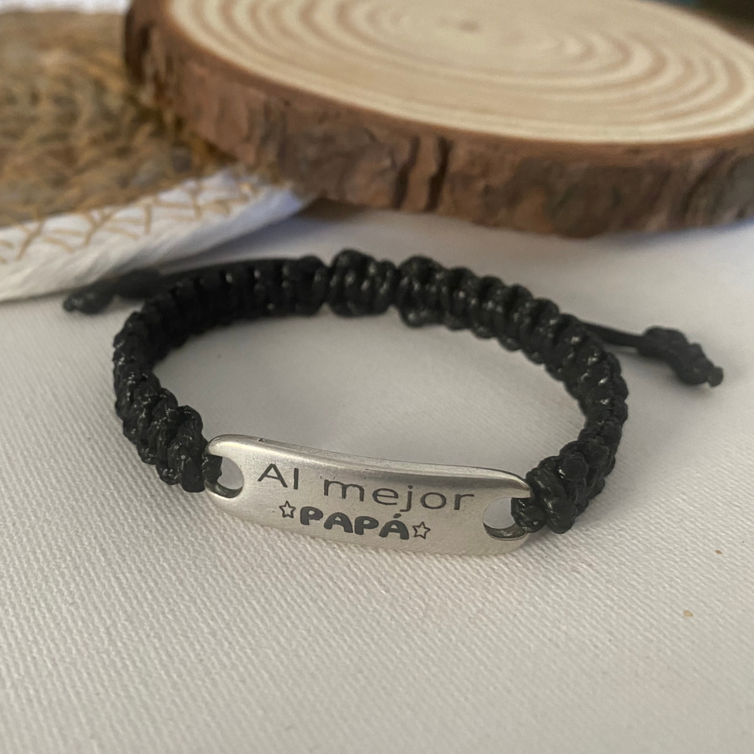 PULSERA ESCLAVA CORDÓN BAÑO PLATA