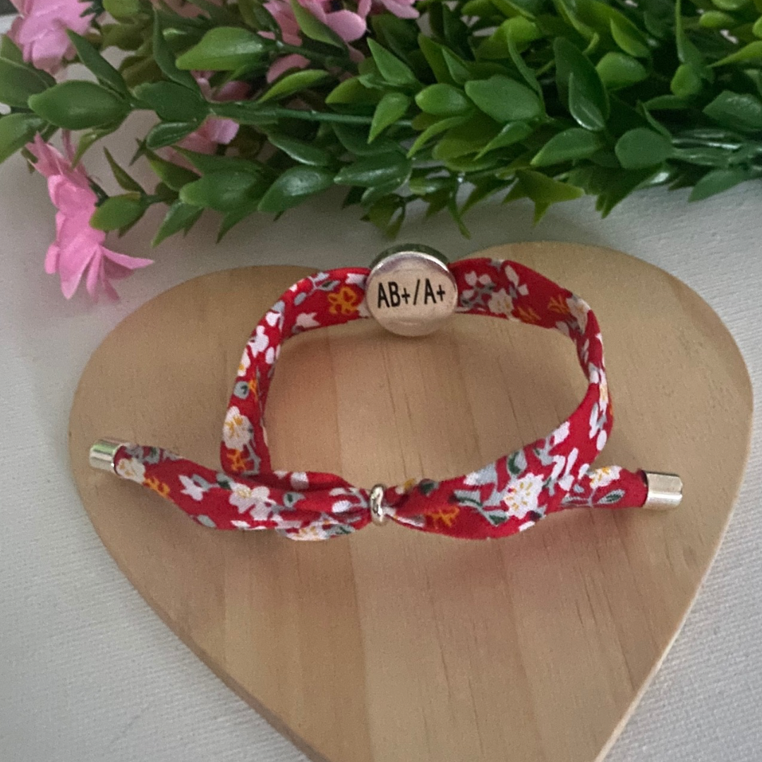 PULSERA TELA BAÑO PLATA