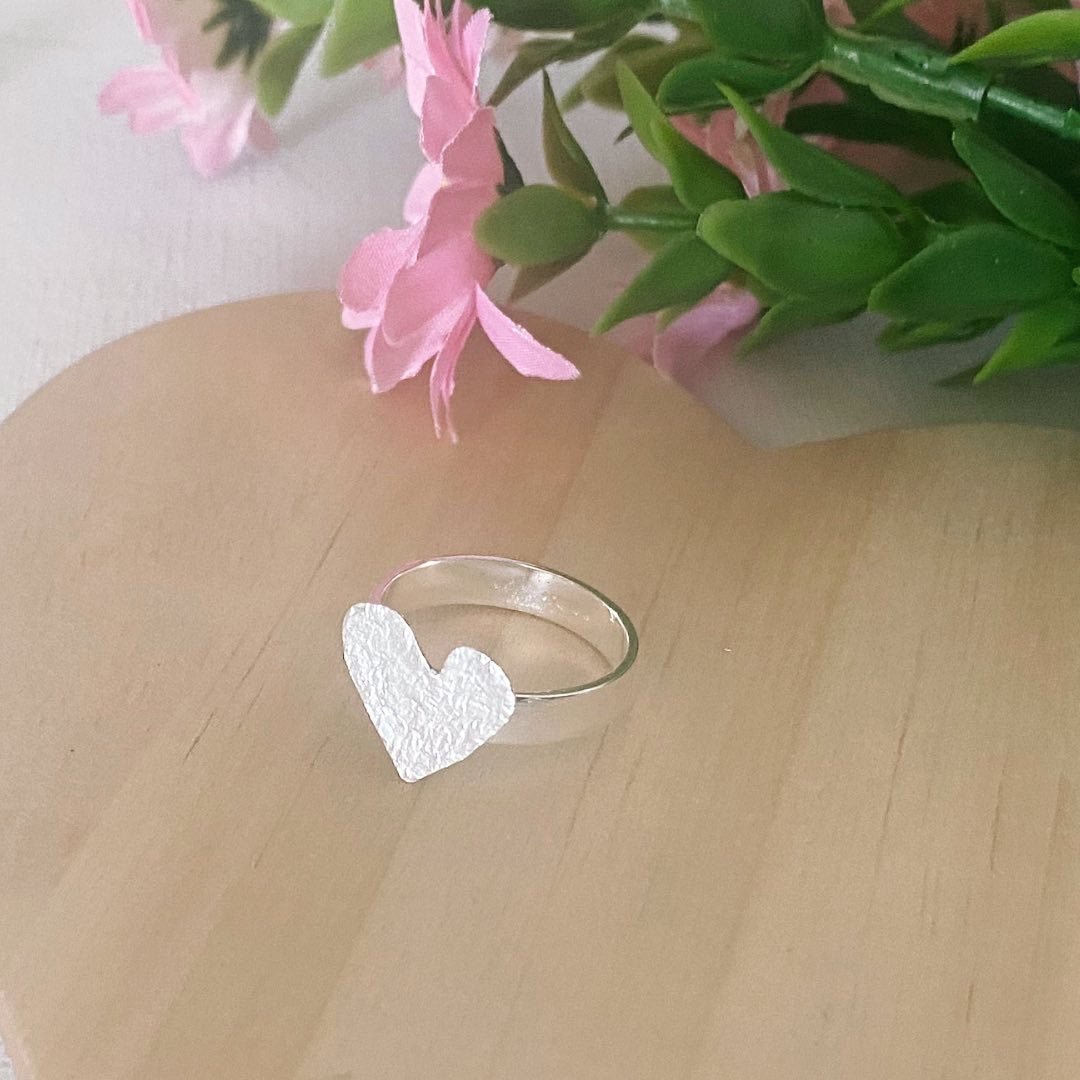 ANILLO "CUORE" PLATA DE LEY