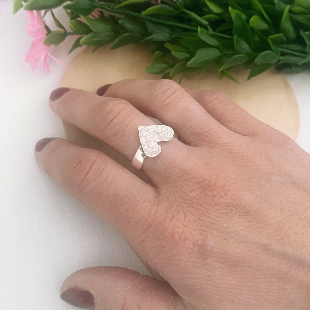 ANILLO "CUORE" PLATA DE LEY