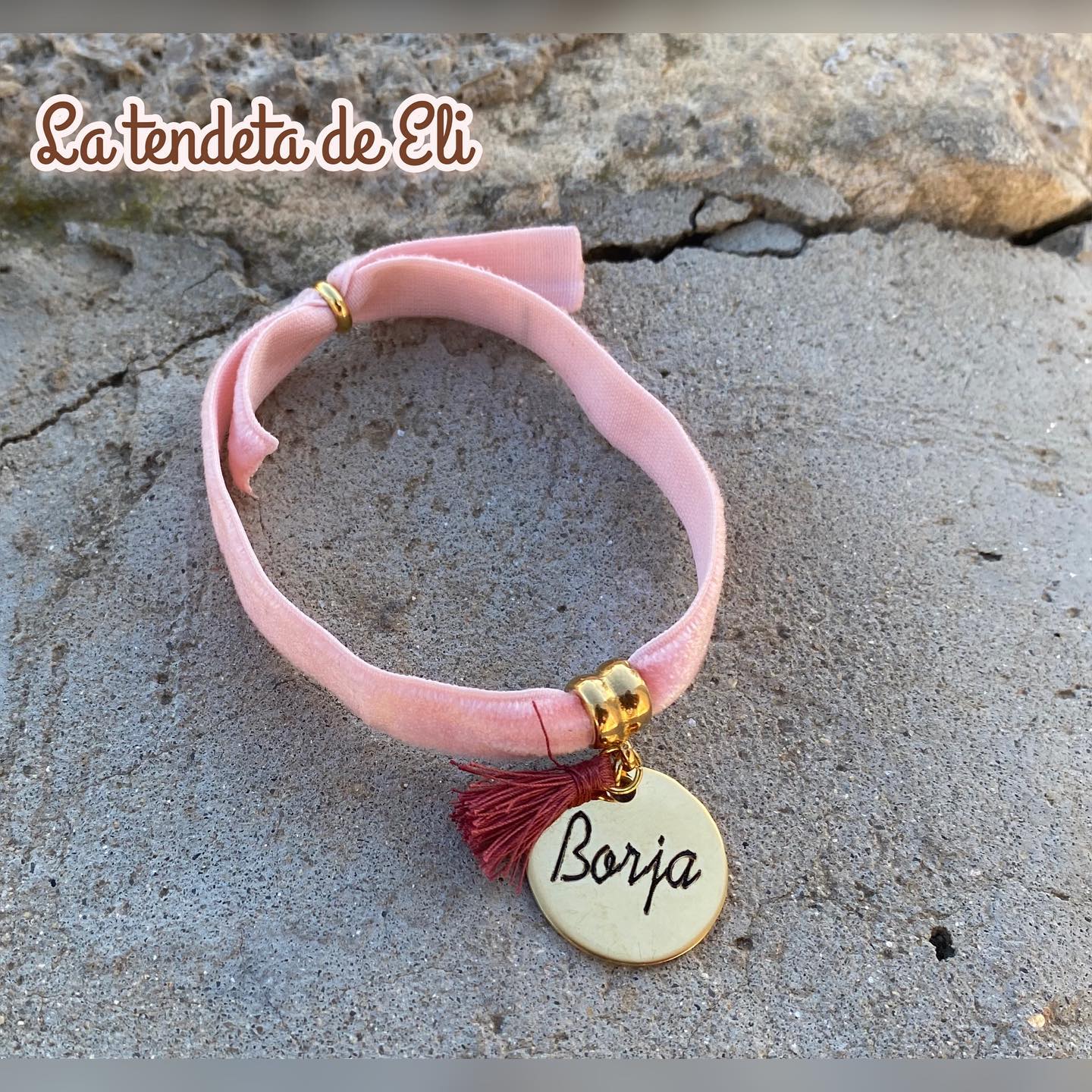 PULSERA TERCIOPELO ACERO