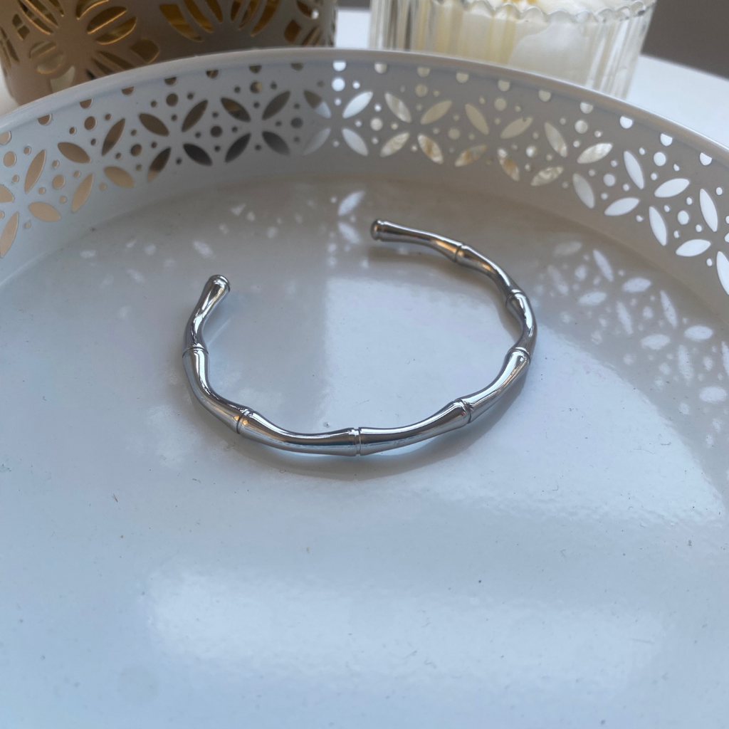 BRAZALETE BAMBU ACERO