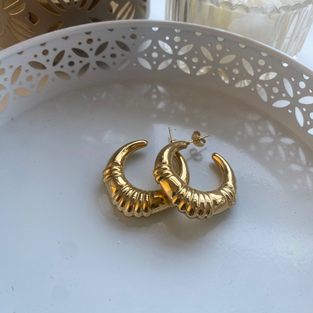 PENDIENTES ACERO RUSTI