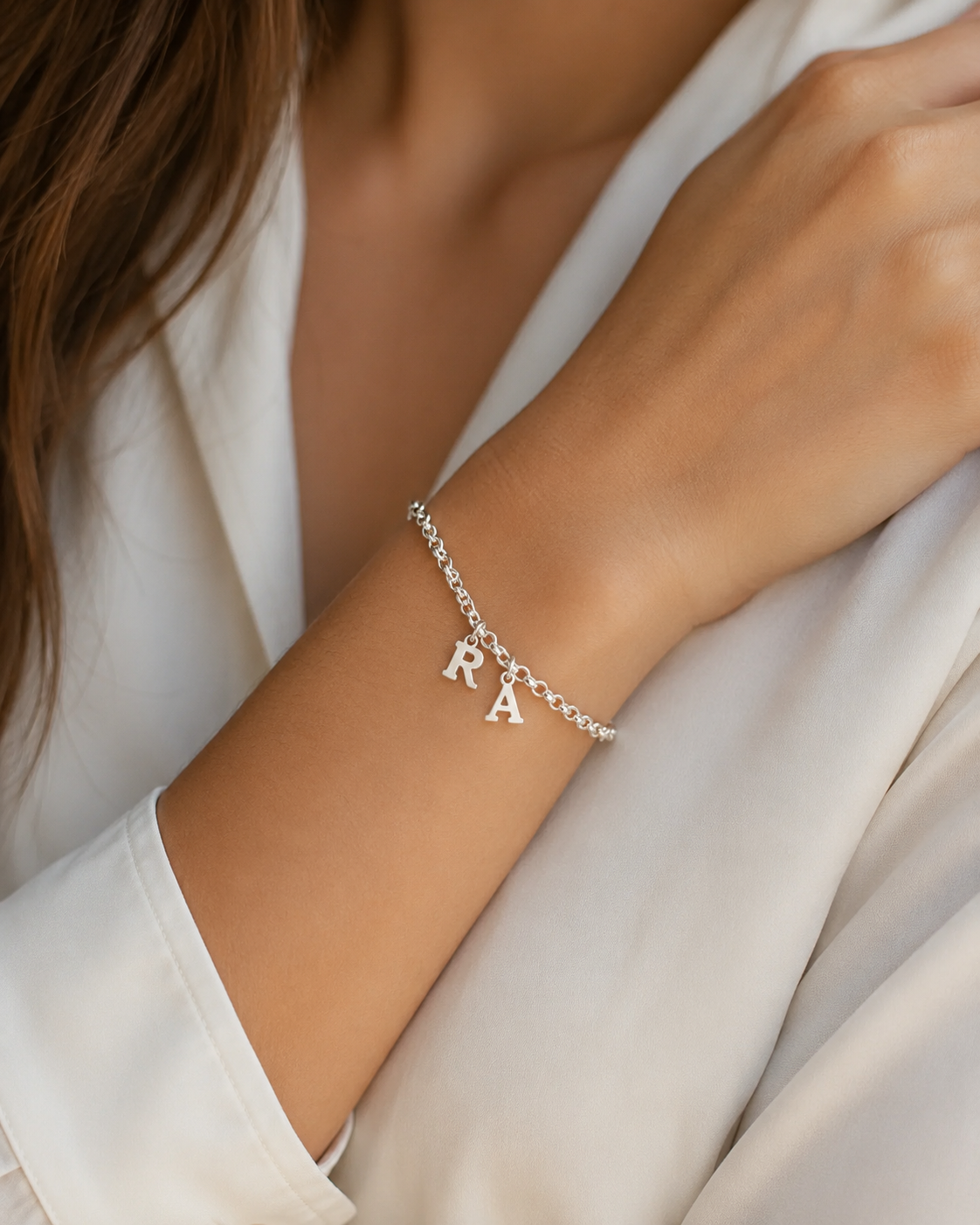 Pulsera Personalizada con Inicial – Plata de Ley 925
