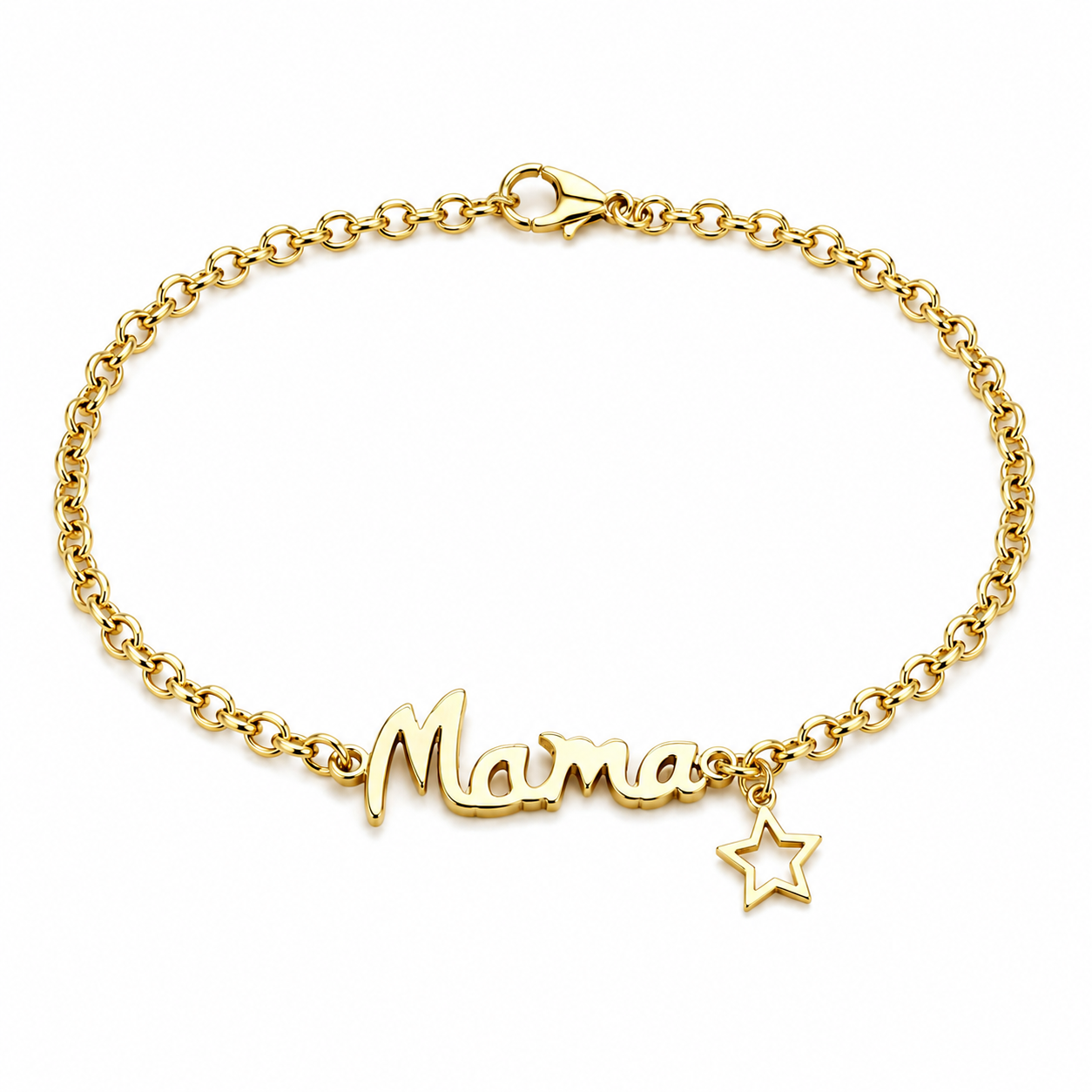 Pulsera Mamá con Estrella - Plata de Ley 925