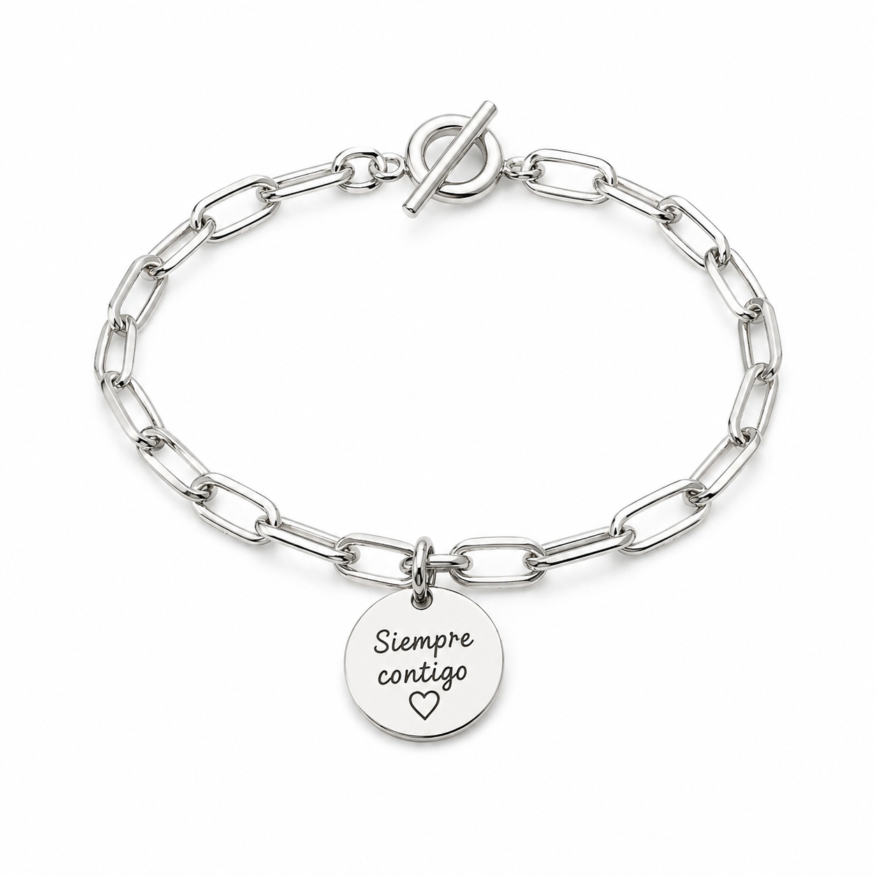Pulsera Medalla Personalizada - Plata de Ley 925