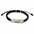 Pulsera Macramé Personalizada Hombre - Baño de Plata
