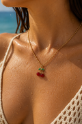 COLLAR CEREZAS ACERO