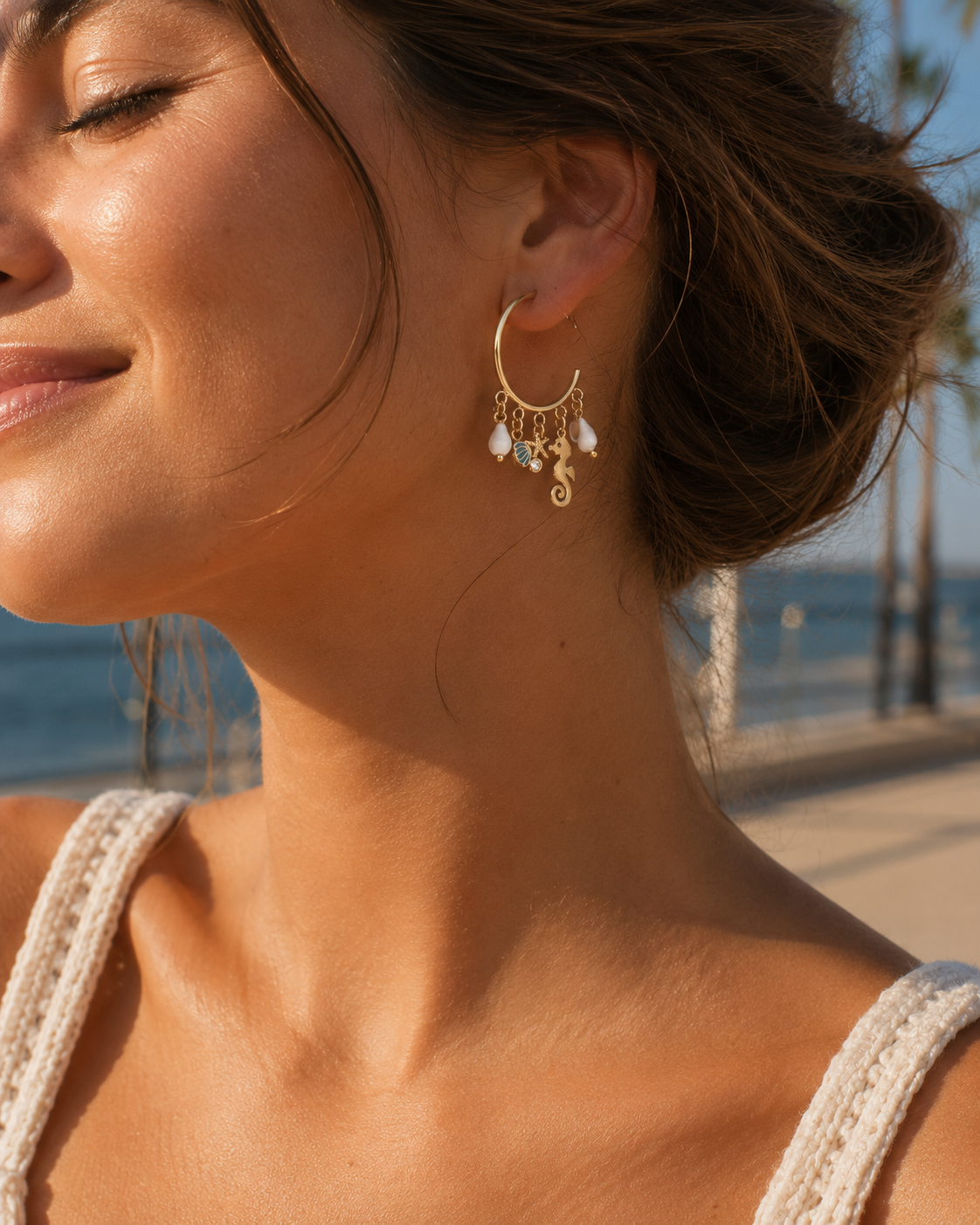 PENDIENTES SUNNY ACERO