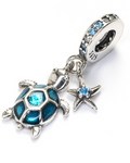 CHARM TORTUGA Y ESTRELLA PLATA DE LEY