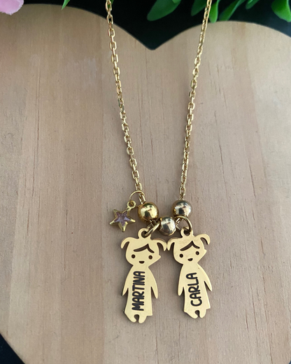 COLGANTE NIÑOS ACERO