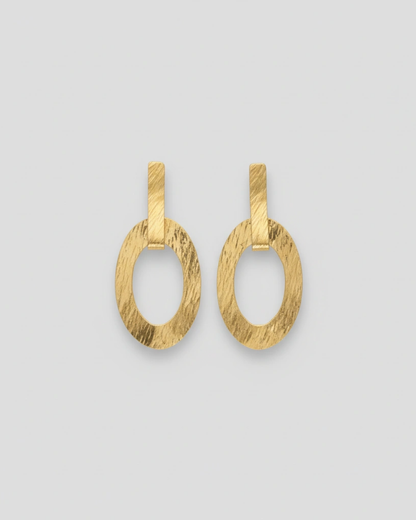 PENDIENTES LATÓN BAÑO ORO 18K