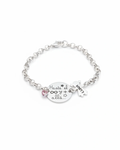 PULSERA MEDALLA Y NIÑOS PLATA DE LEY