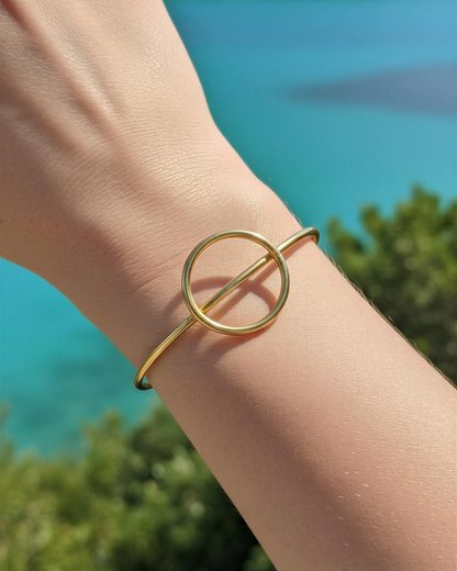 BRAZALETE ANELÚN LATÓN BAÑO ORO