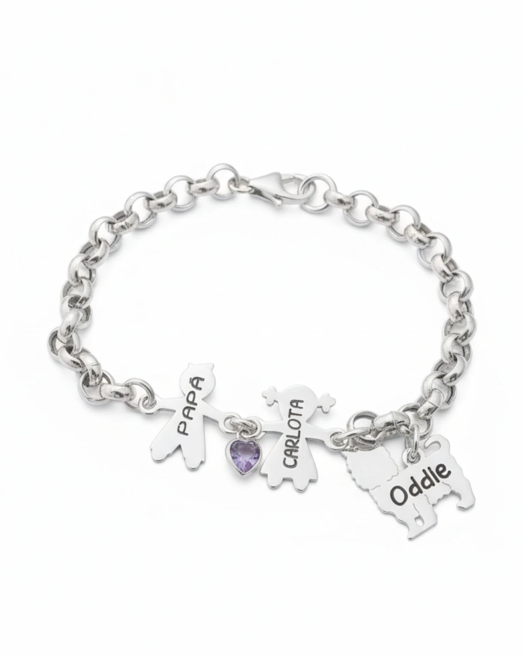 PULSERA NIÑOS Y MASCOTA PLATA DE LEY