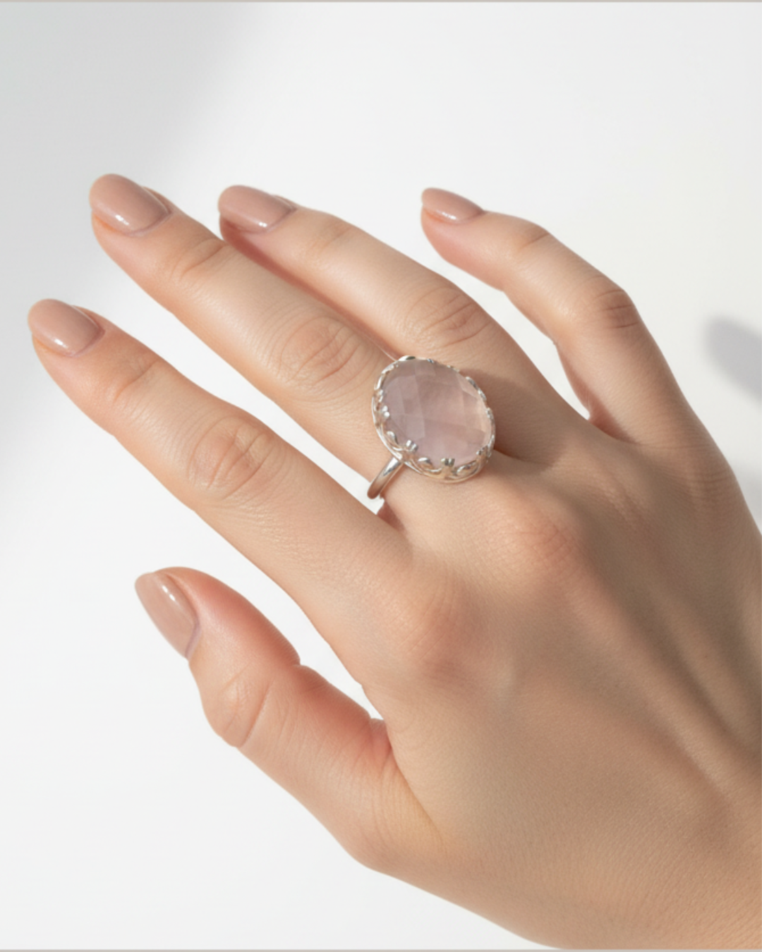 ANILLO CUARZO PLATA DE LEY