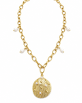 Collar Concha-Perlas - Acero